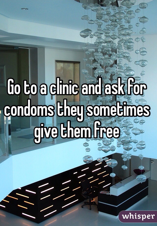 Go to a clinic and ask for condoms they sometimes give them free 