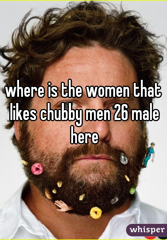 where is the women that likes chubby men 26 male here