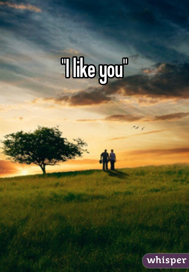 "I like you"