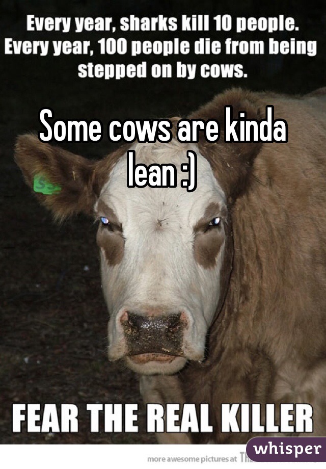Some cows are kinda lean :)