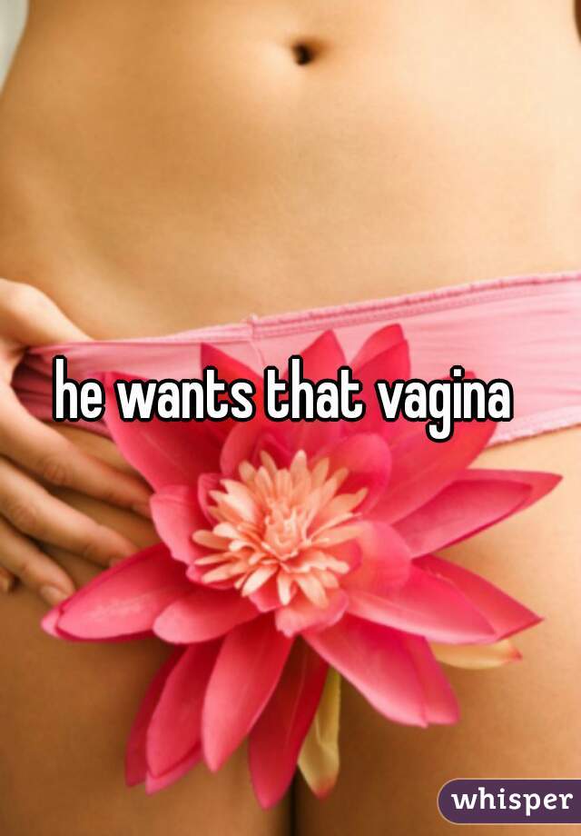 he wants that vagina 