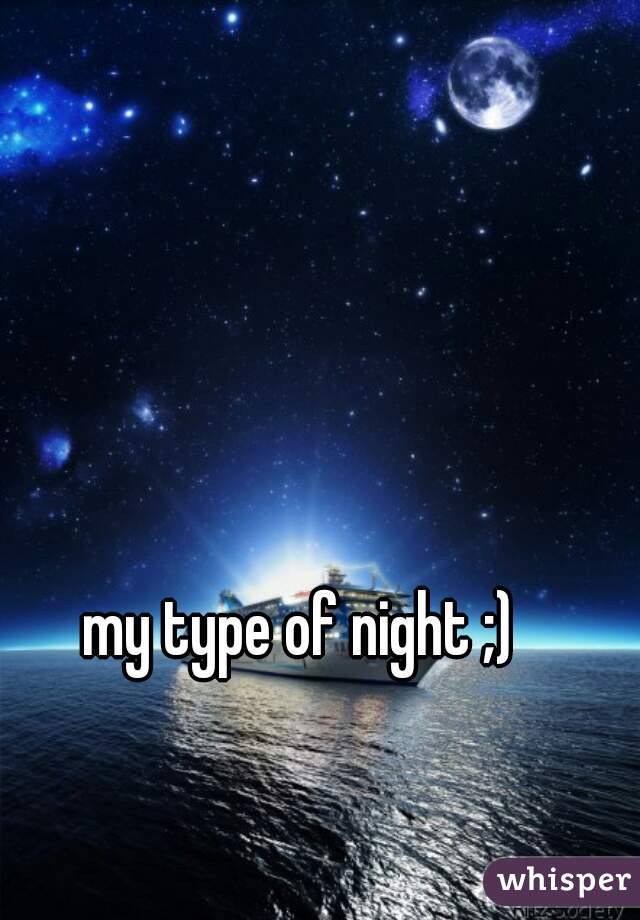 my type of night ;)