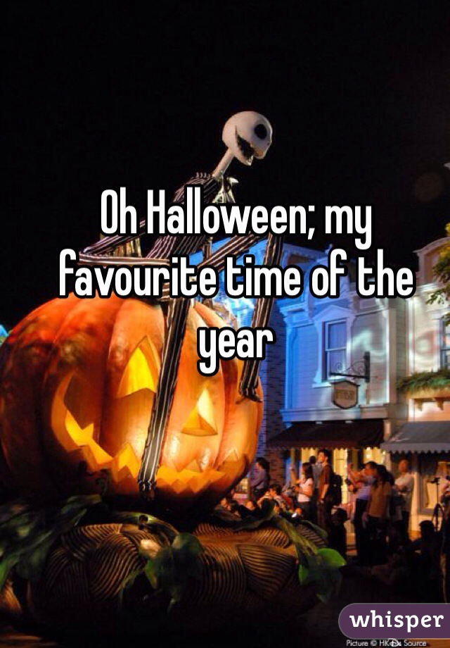 Oh Halloween; my favourite time of the year 