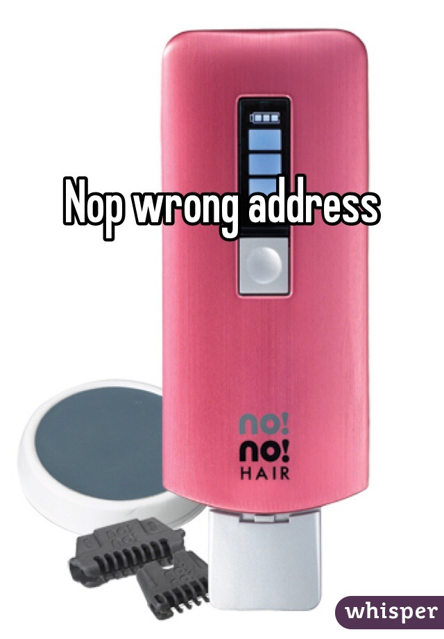 Nop wrong address 
