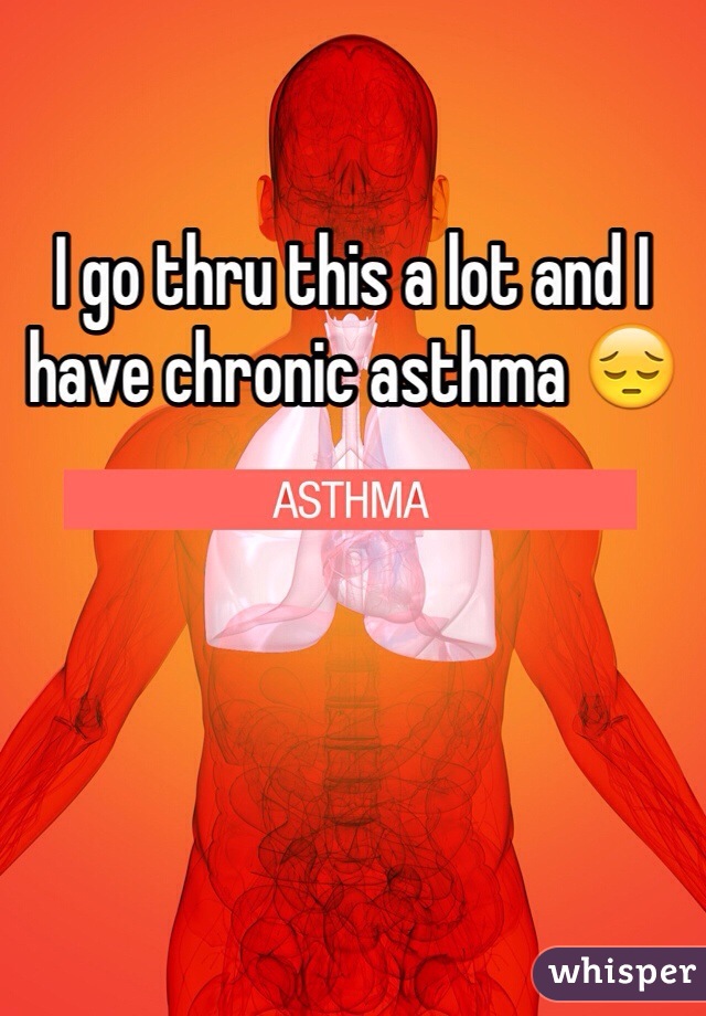 I go thru this a lot and I have chronic asthma 😔