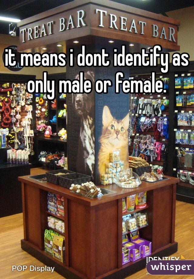 it means i dont identify as only male or female.