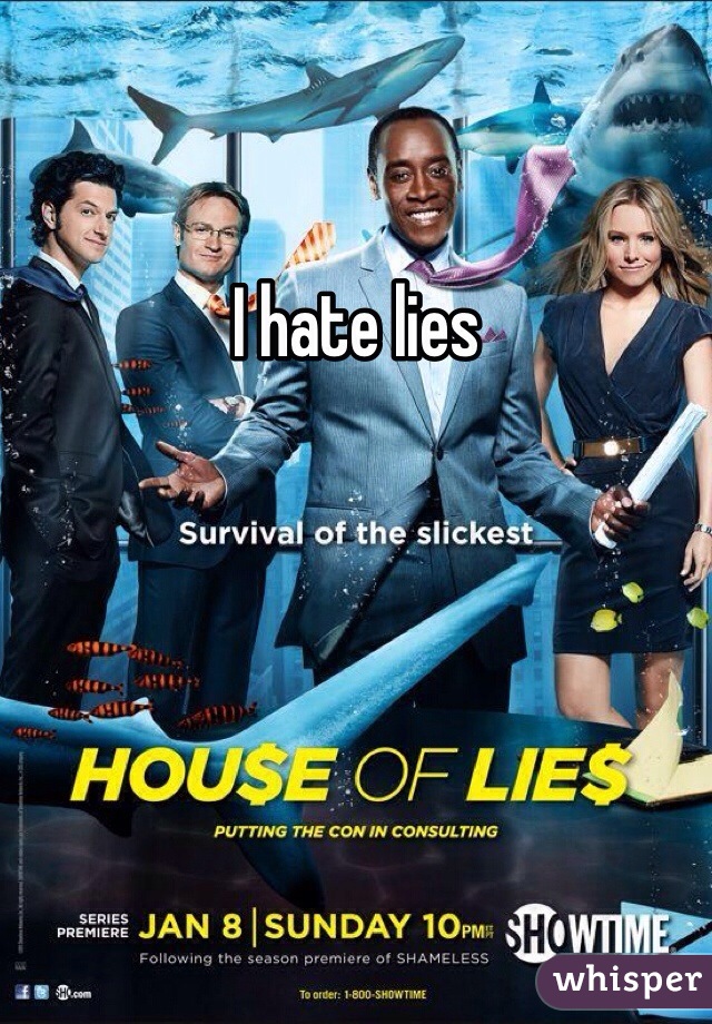 I hate lies