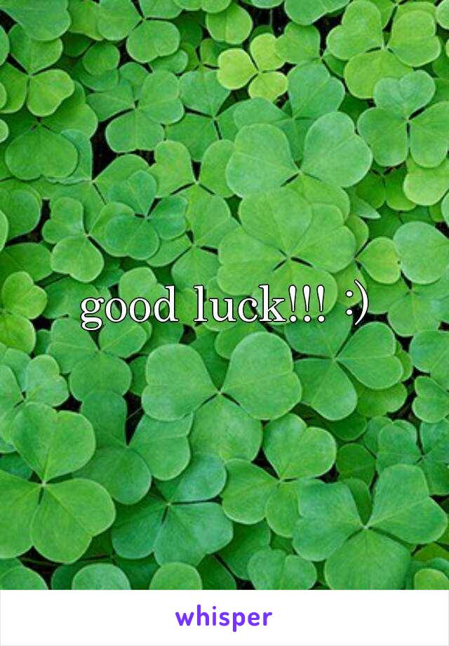 good luck!!! :)