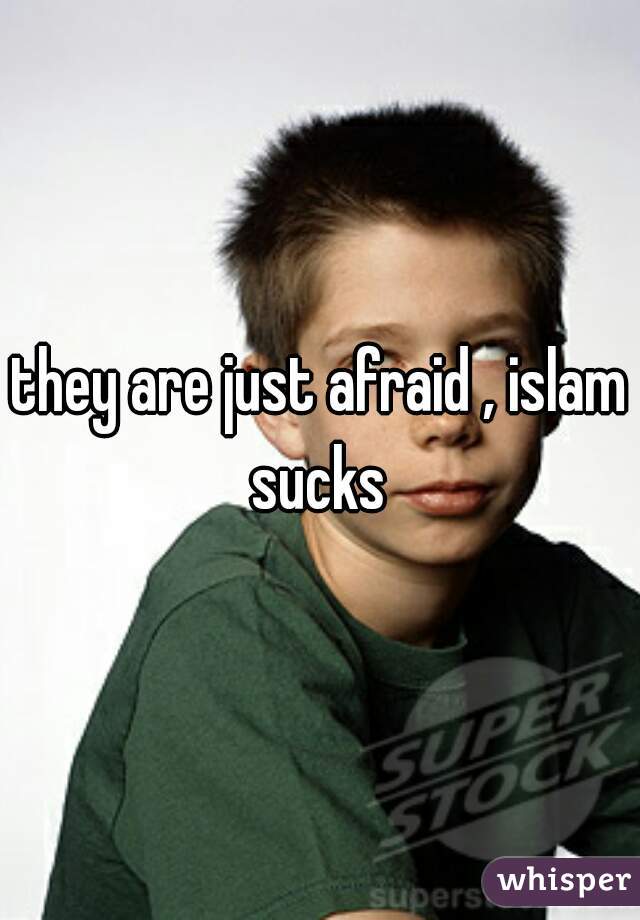 they are just afraid , islam sucks 
