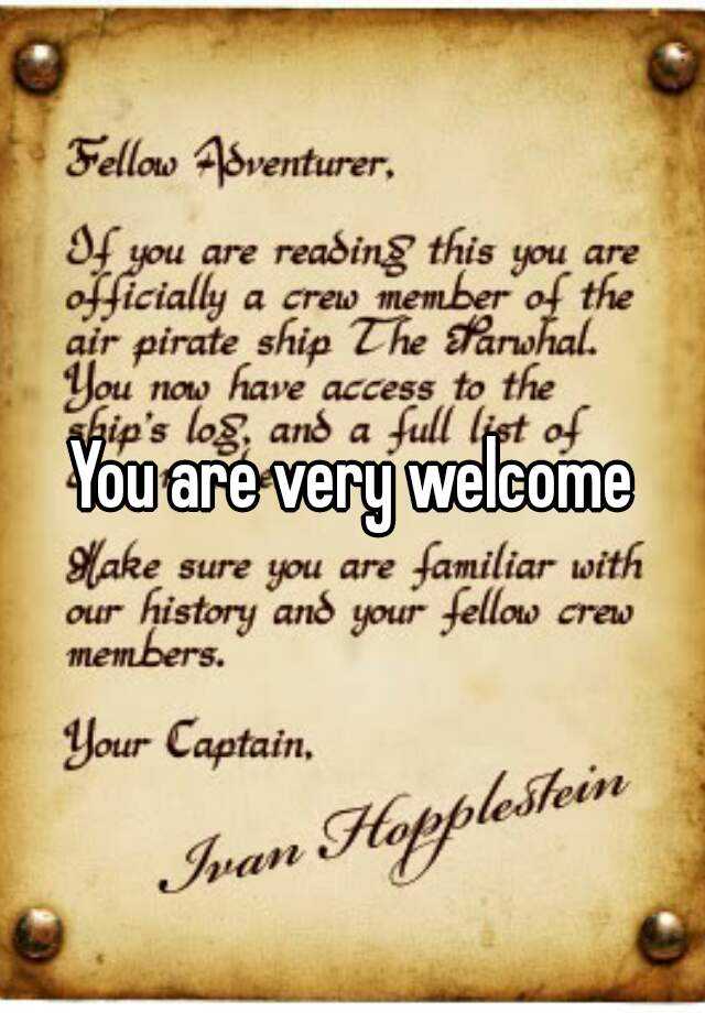 you-are-very-welcome