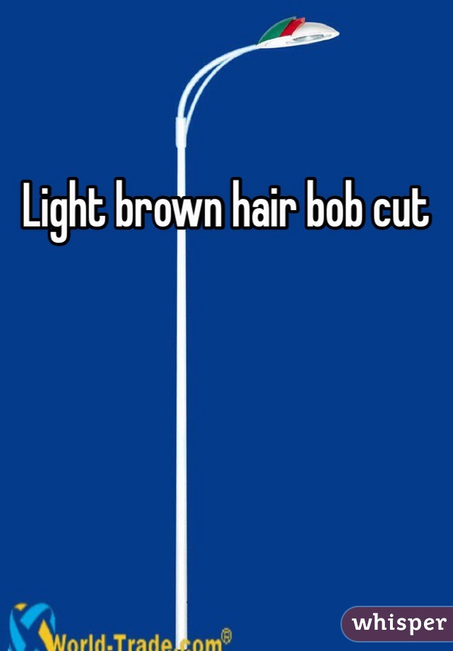 Light brown hair bob cut