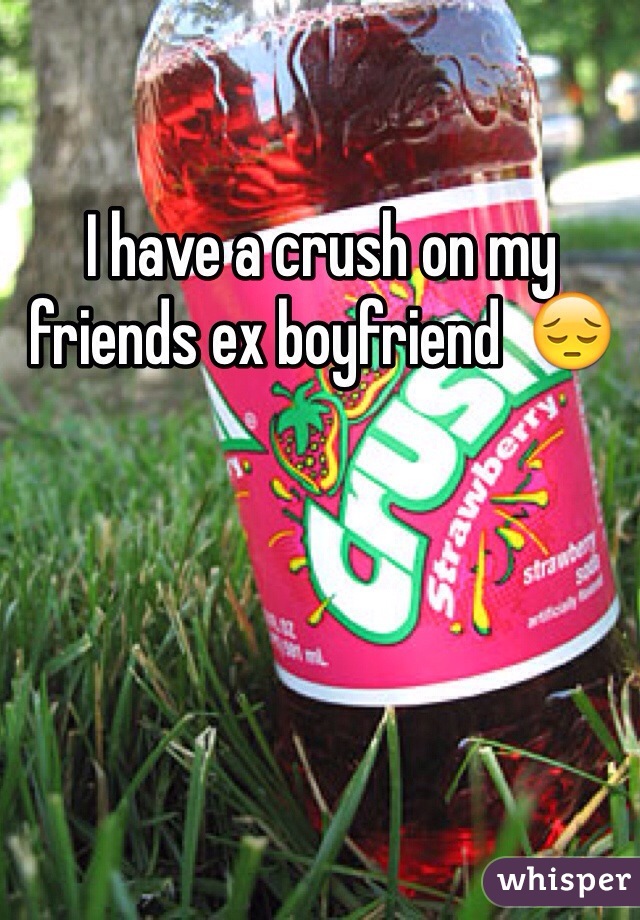 I have a crush on my friends ex boyfriend  😔 