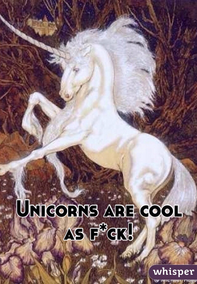 Unicorns are cool as f*ck!