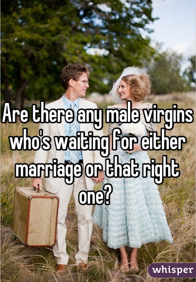 Are there any male virgins who's waiting for either marriage or that right one? 