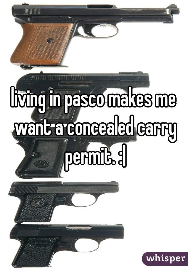 living in pasco makes me want a concealed carry permit. :|