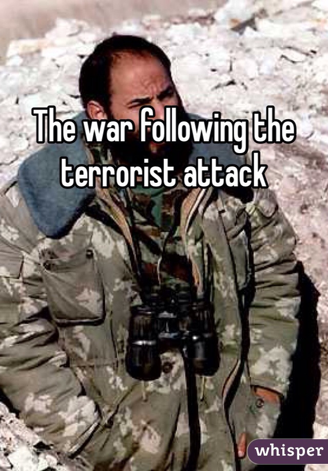 The war following the terrorist attack 