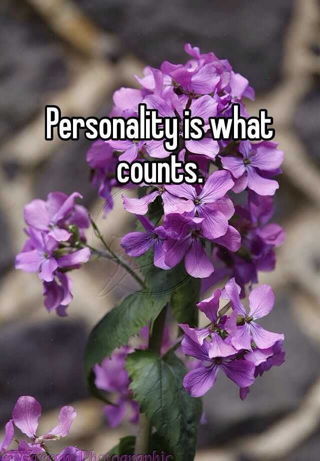 personality-is-what-counts