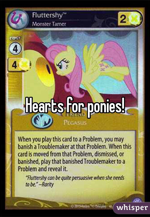 Hearts for ponies! 
