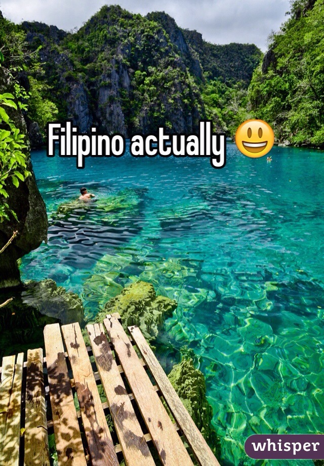 Filipino actually 😃