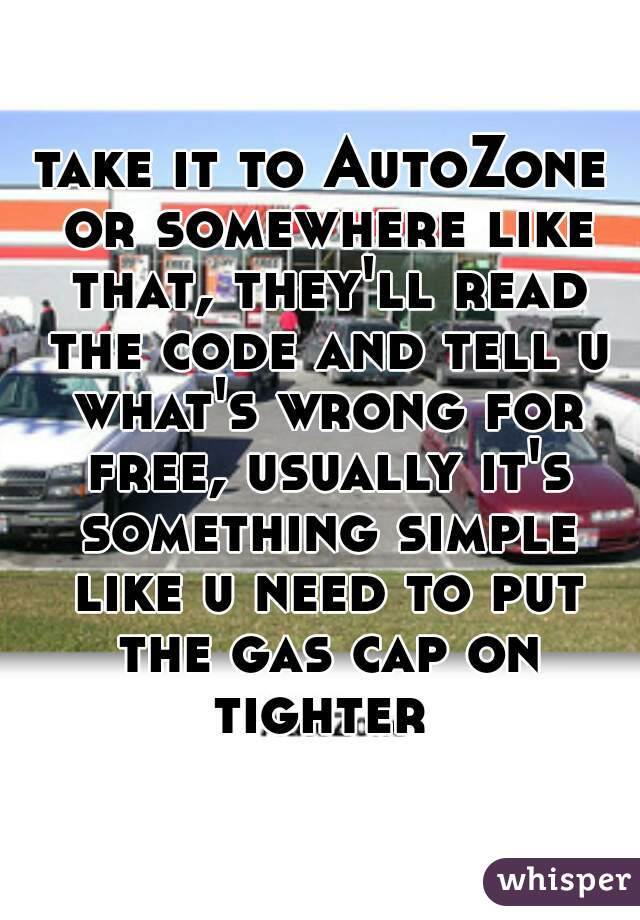 take it to AutoZone or somewhere like that, they'll read the code and tell u what's wrong for free, usually it's something simple like u need to put the gas cap on
tighter