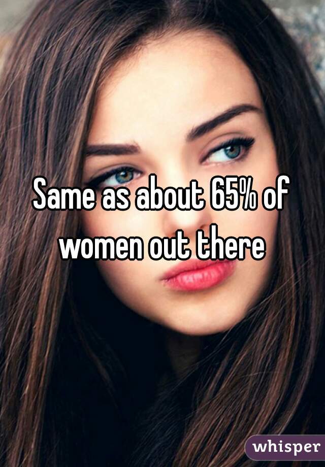 Same as about 65% of women out there 