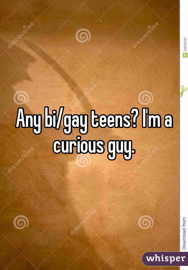 Any bi/gay teens? I'm a curious guy. 