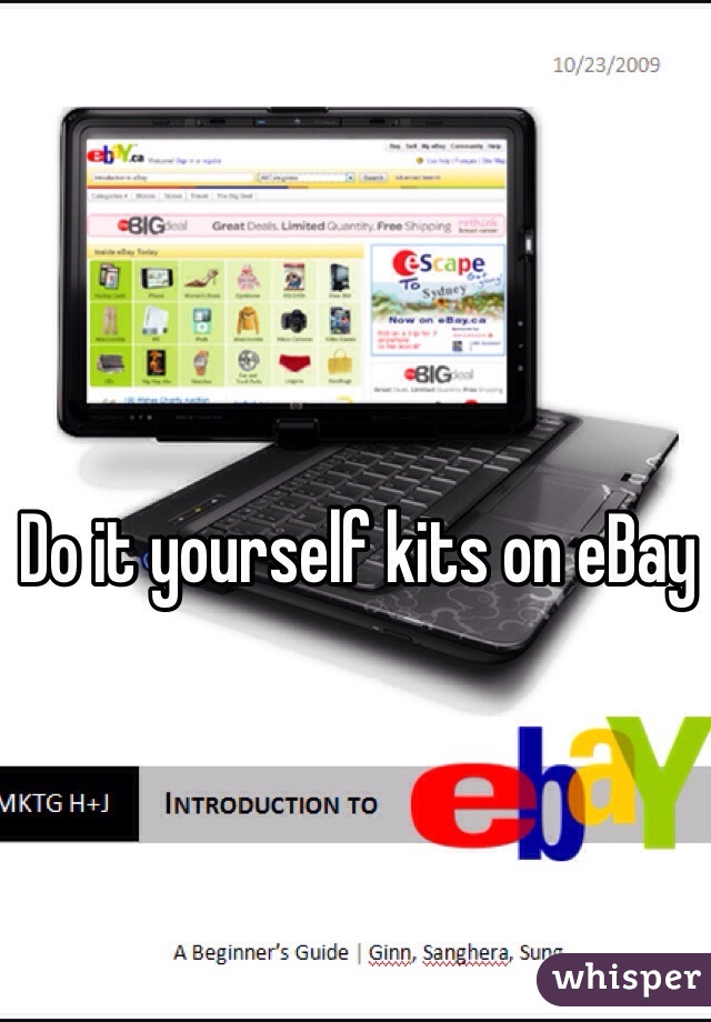 Do it yourself kits on eBay 