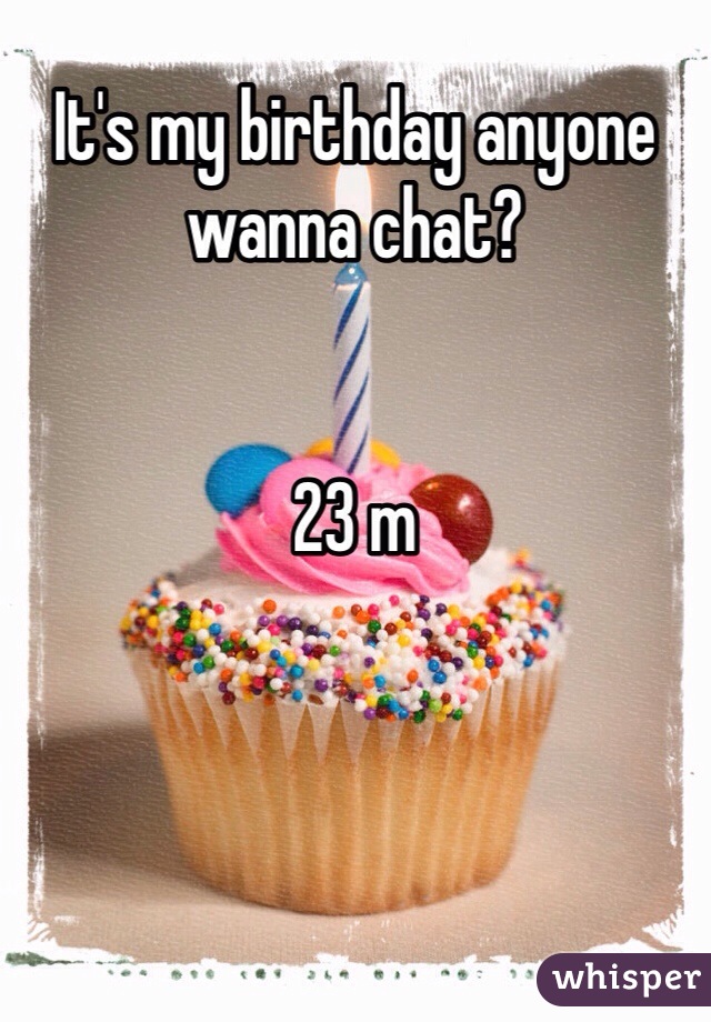 It's my birthday anyone wanna chat?


23 m