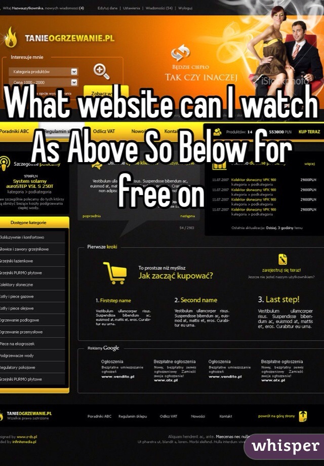 What website can I watch As Above So Below for free on