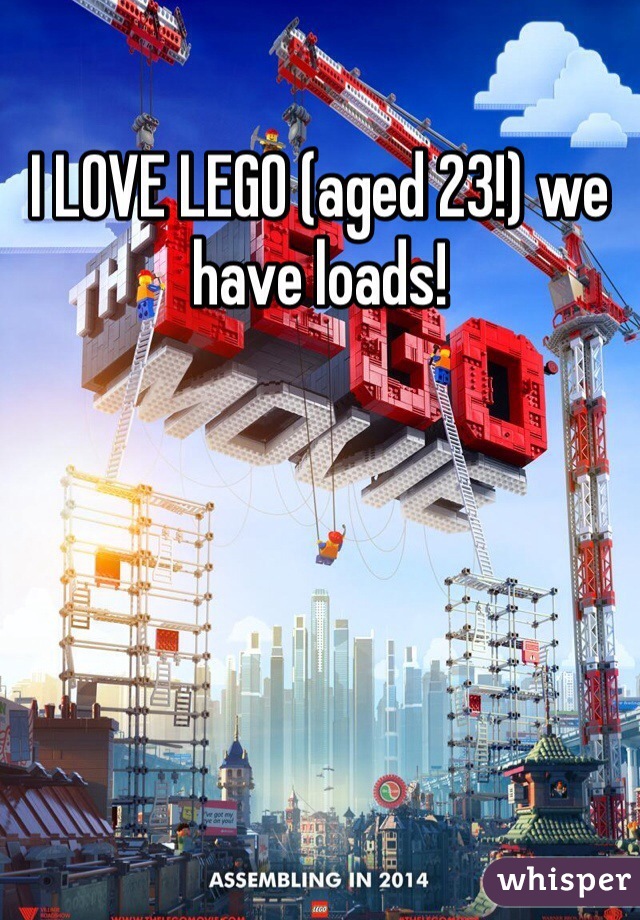 I LOVE LEGO (aged 23!) we have loads! 