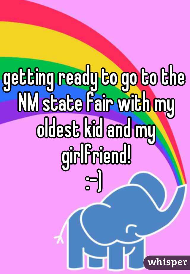getting ready to go to the NM state fair with my oldest kid and my girlfriend!
:-)