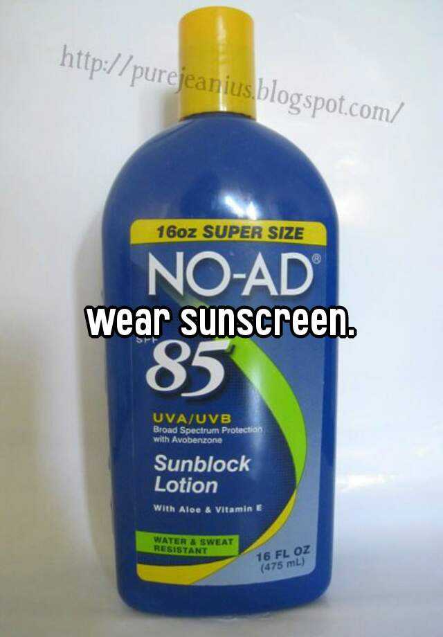 wear-sunscreen