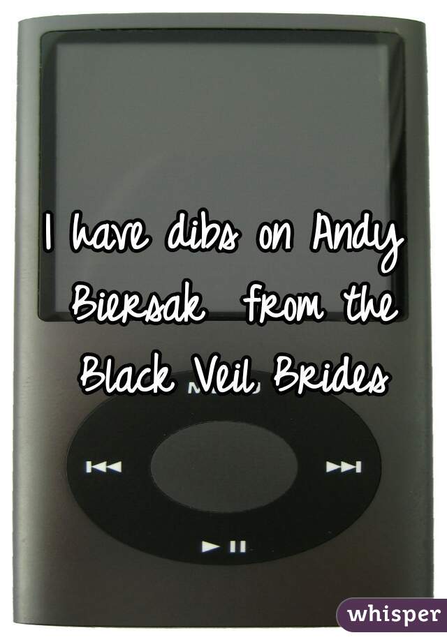 I have dibs on Andy Biersak  from the Black Veil Brides
