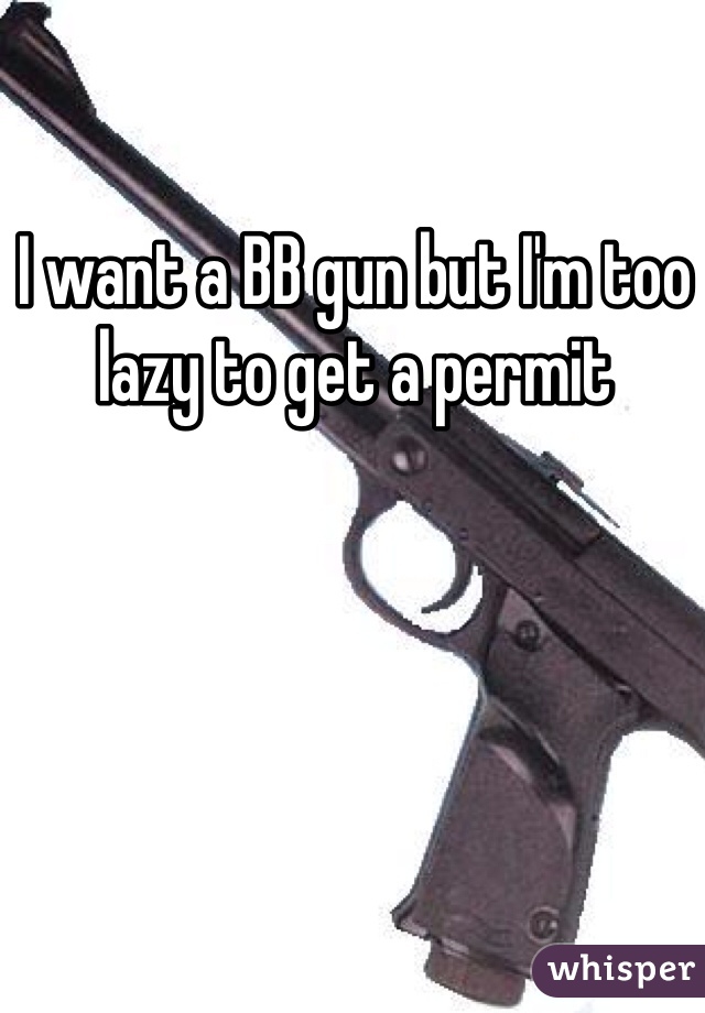 I want a BB gun but I'm too lazy to get a permit