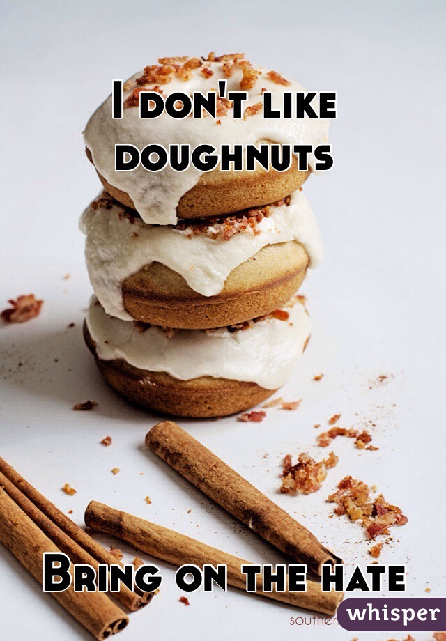 I don't like doughnuts







Bring on the hate
