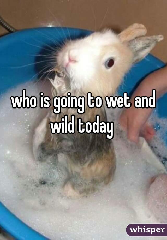 who is going to wet and wild today  