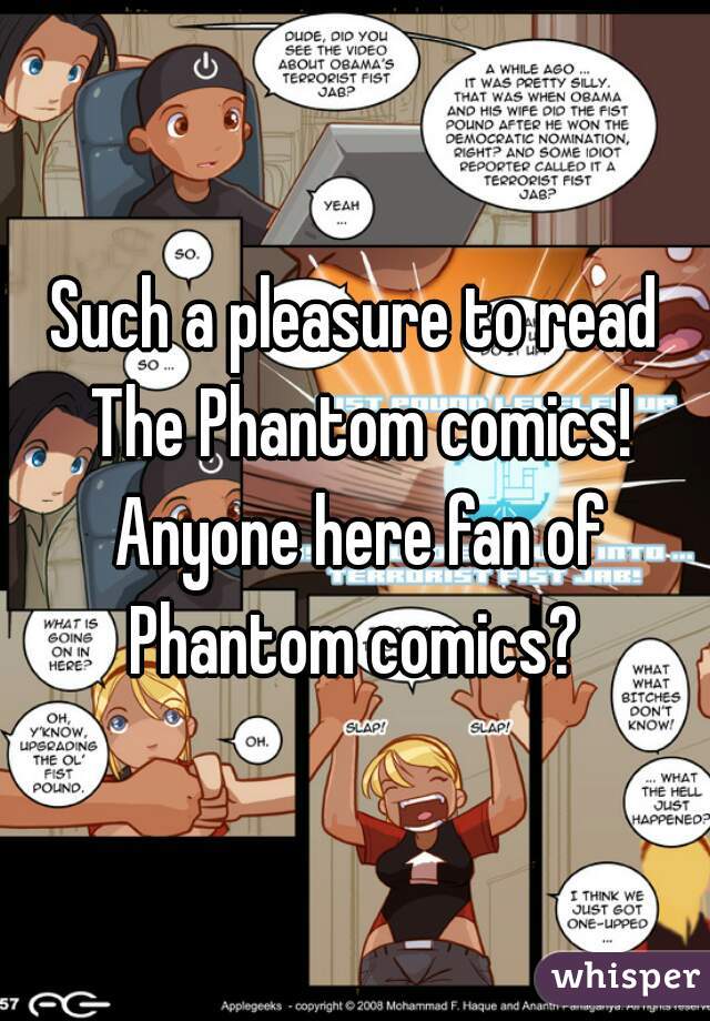 Such a pleasure to read The Phantom comics! Anyone here fan of Phantom comics? 