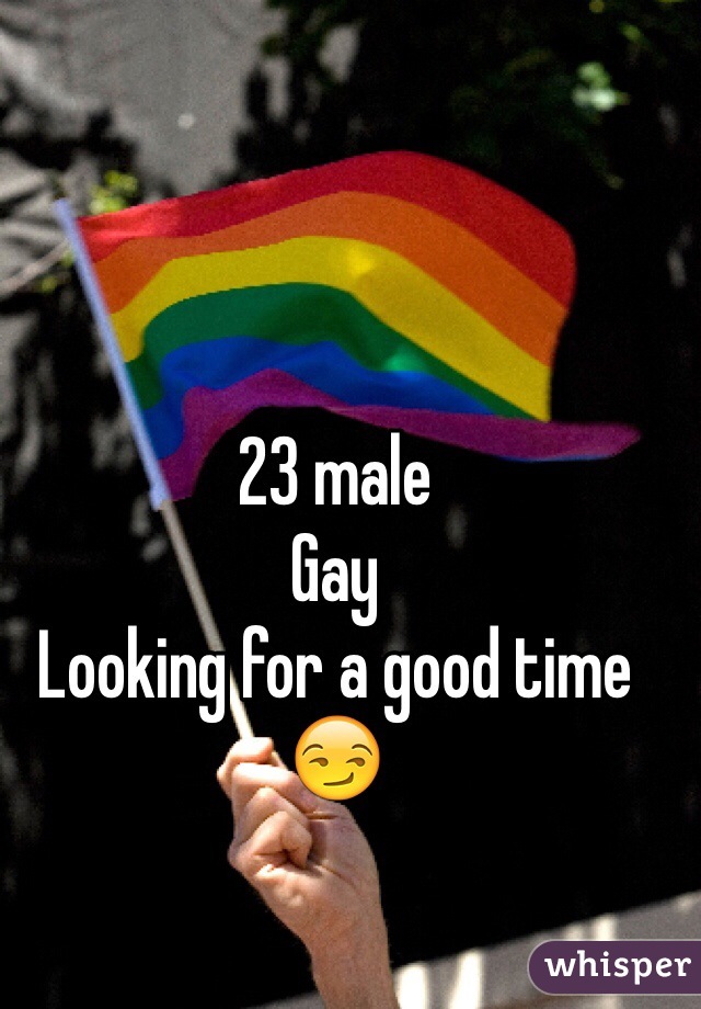 23 male
Gay 
Looking for a good time 😏