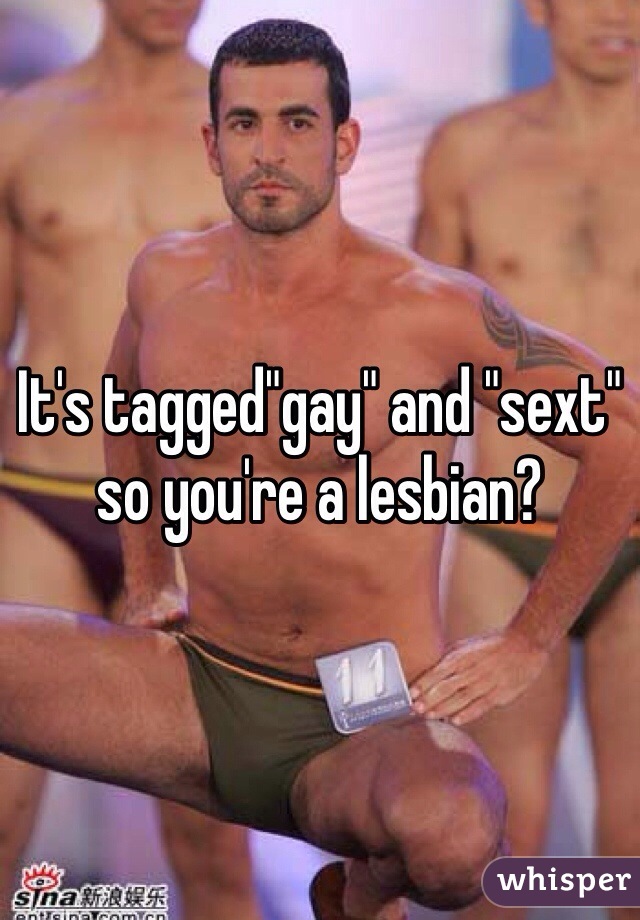 It's tagged"gay" and "sext" so you're a lesbian?