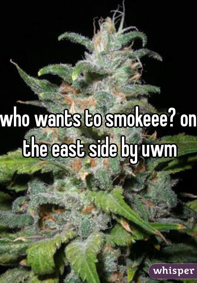 who wants to smokeee? on the east side by uwm