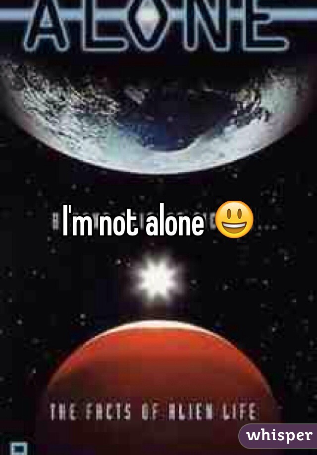 I'm not alone 😃