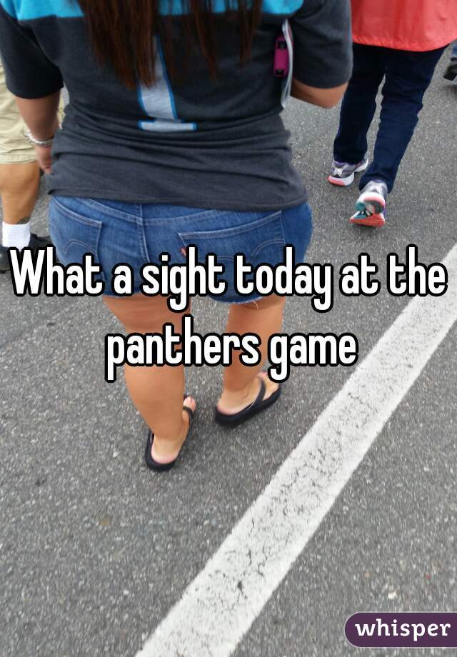 What a sight today at the panthers game