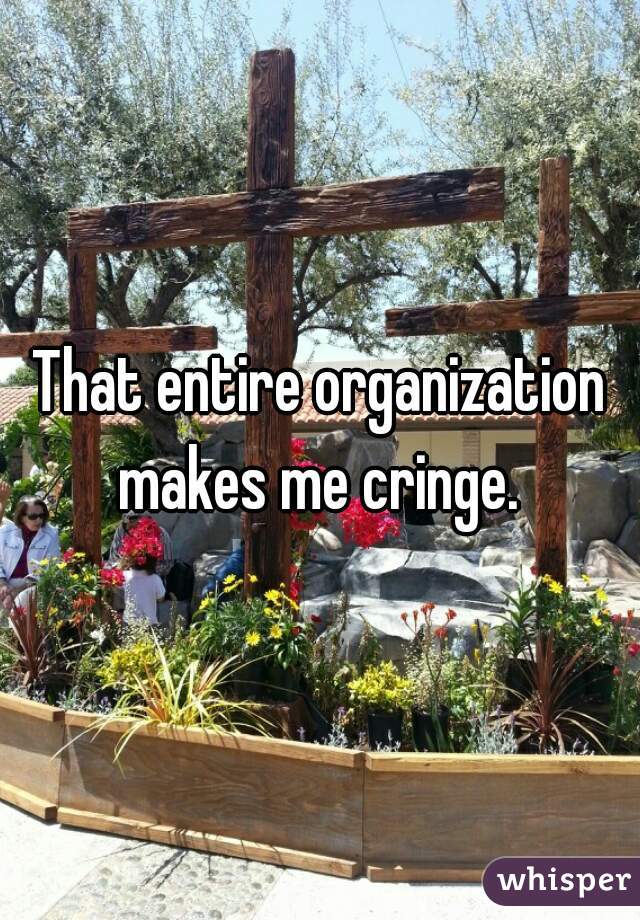 That entire organization makes me cringe. 