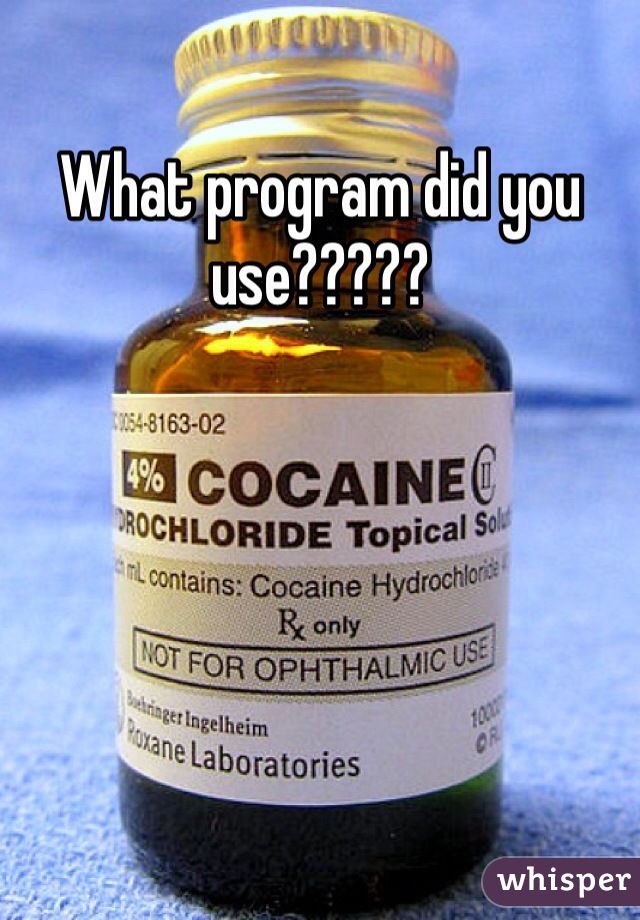 What program did you use?????