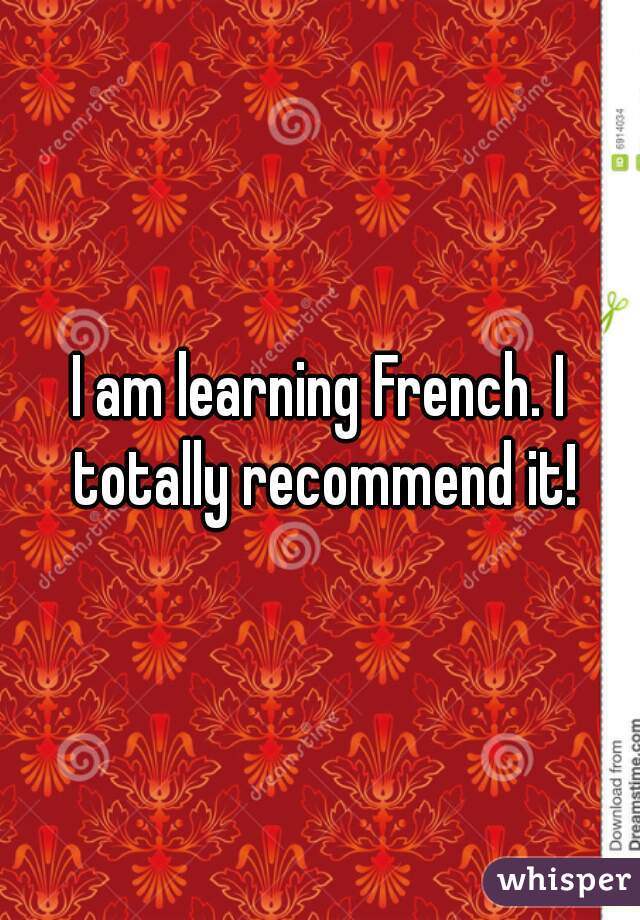 I am learning French. I totally recommend it!