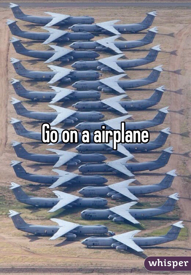 Go on a airplane 