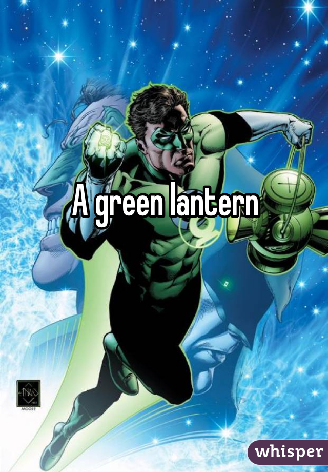 A green lantern 