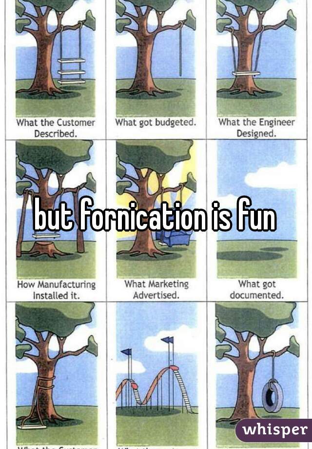 but fornication is fun