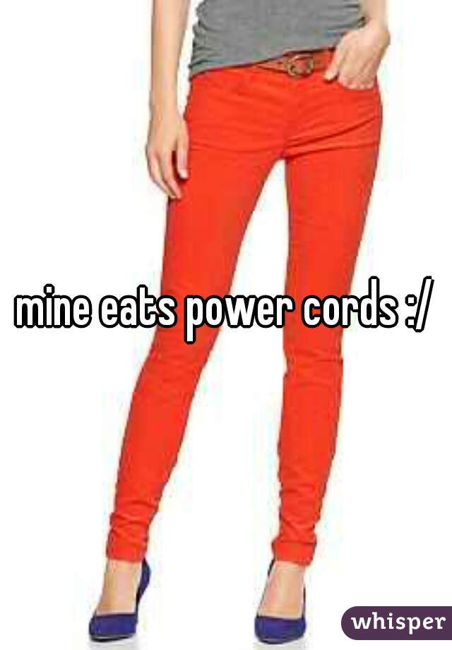 mine eats power cords :/