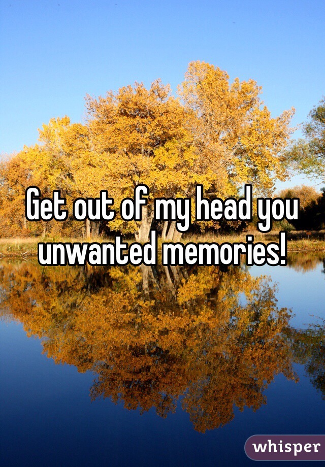 Get out of my head you unwanted memories!